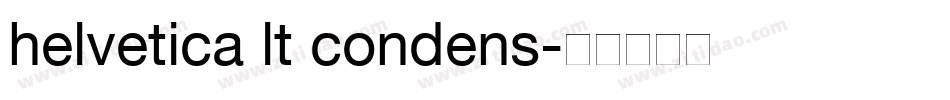 helvetica lt condens字体转换